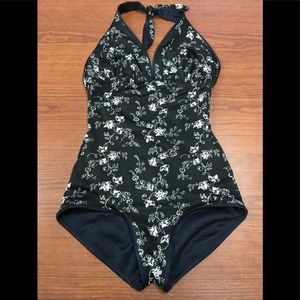 Reversible One Piece Bathing Suit